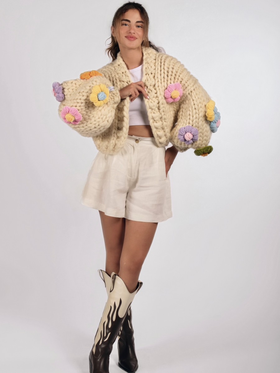 Bloom Hand-Knitted Cardigan
