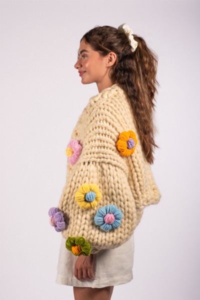 Bloom Hand-Knitted Cardigan