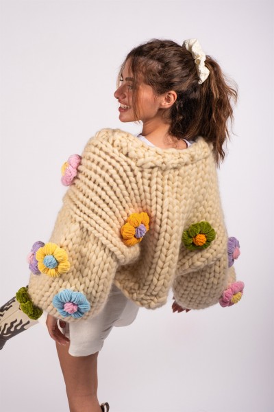 Bloom Hand-Knitted Cardigan