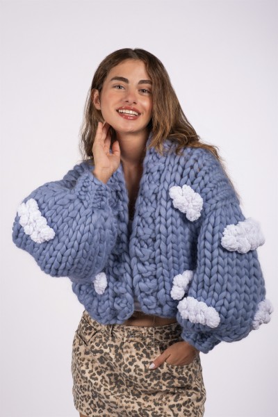 Cloud Hand-Knitted Cardigan