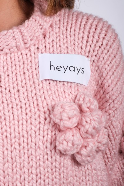 Floret Pink Hand-Knitted Sweater
