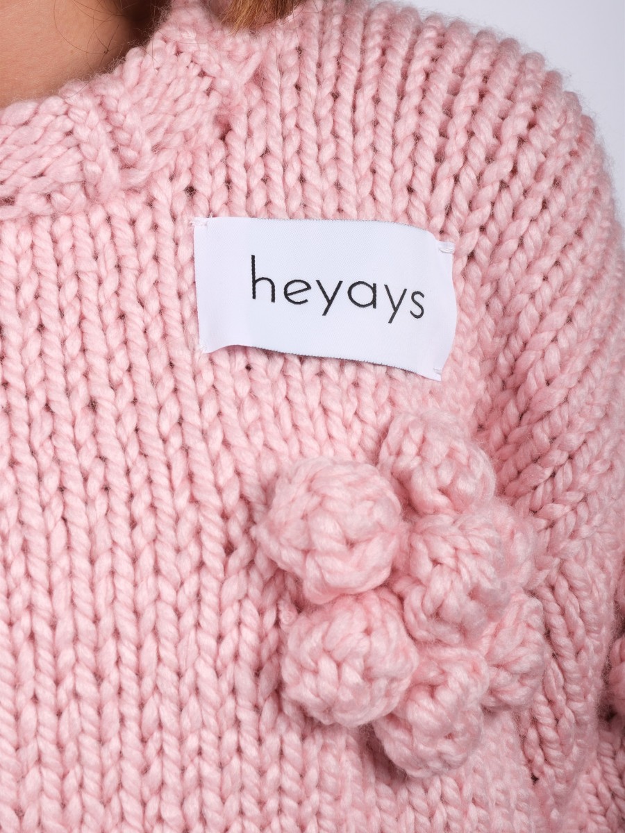 Floret Pink Hand-Knitted Sweater