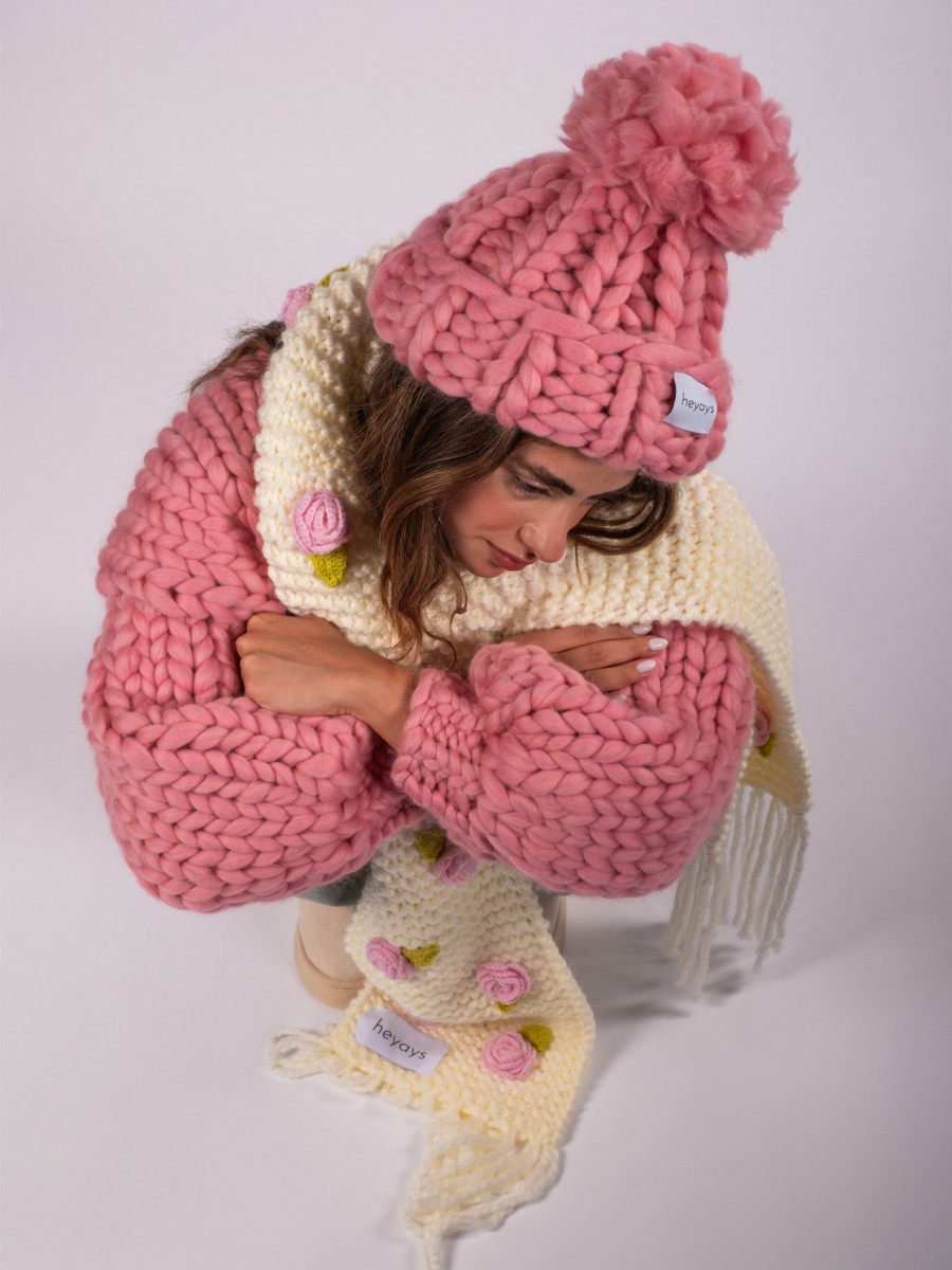 Rosalinda Hand-Knitted Scarf