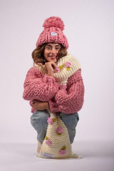 Rosalinda Hand-Knitted Scarf