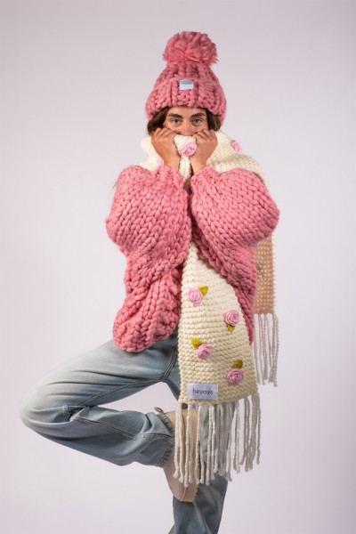 Rosalinda Hand-Knitted Scarf