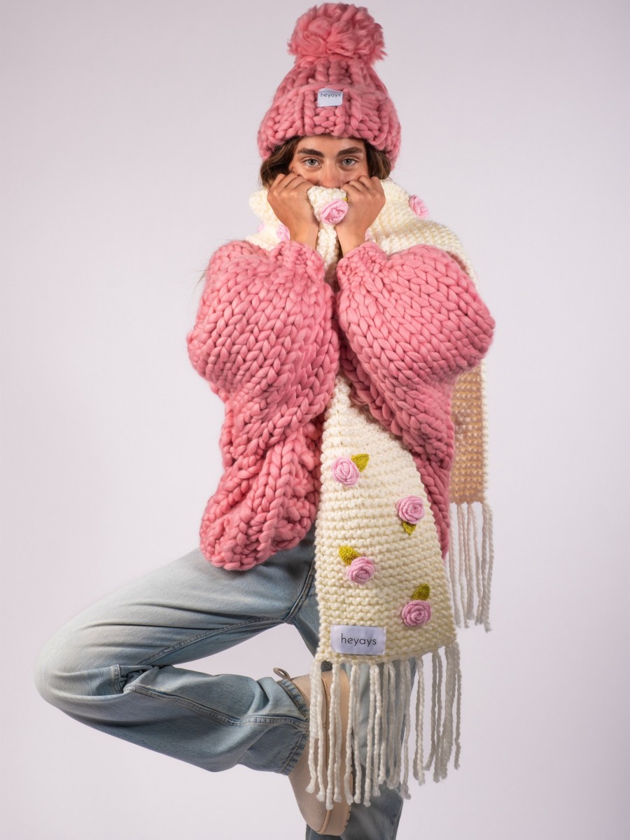Rosalinda Hand-Knitted Scarf