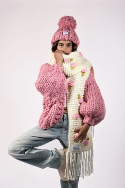 Rosalinda Hand-Knitted Scarf