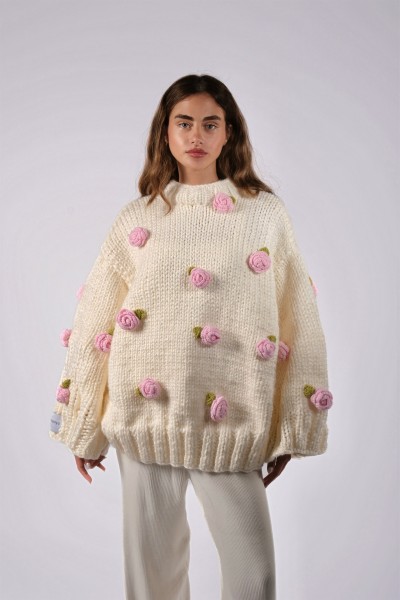 Rosalinda Hand-Knitted Sweater 