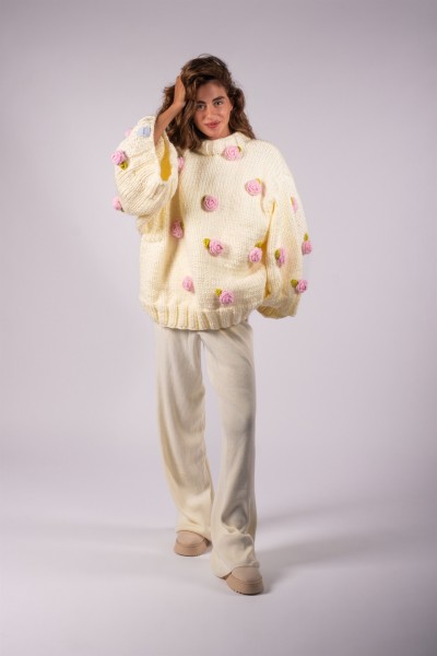 Rosalinda Hand-Knitted Sweater 