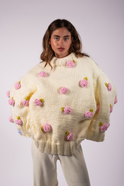 Rosalinda Hand-Knitted Sweater 