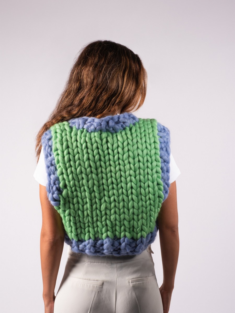 Sheep Hand-Knitted Vest