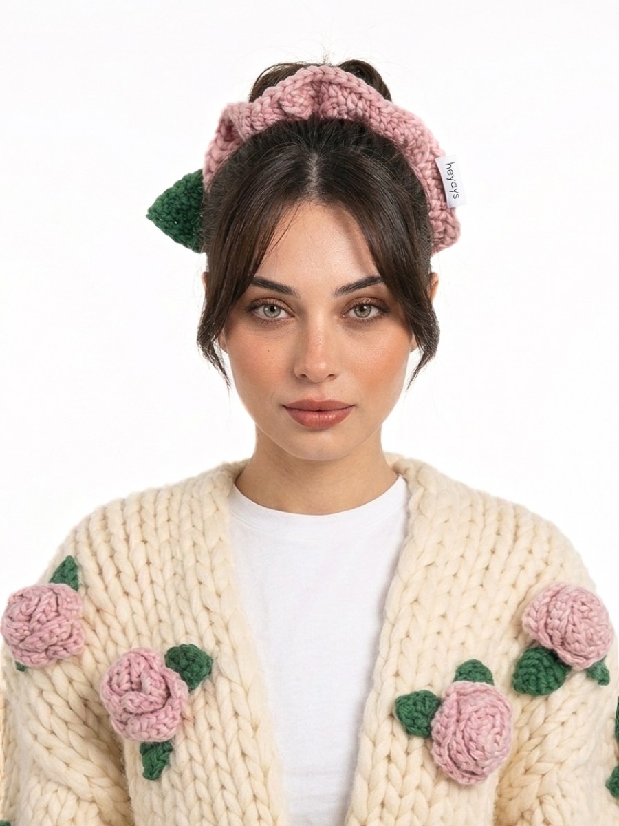 Hand-Knitted Wool Scrunchie (100% Wool)