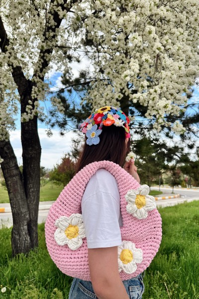 Crochet Flower Bandana & Belt