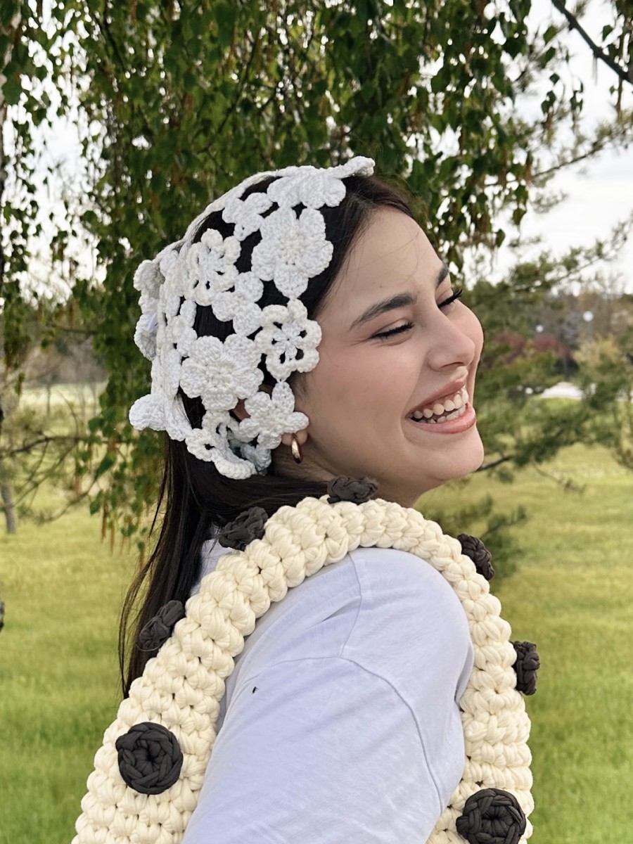 Crochet Flower Bandana & Belt