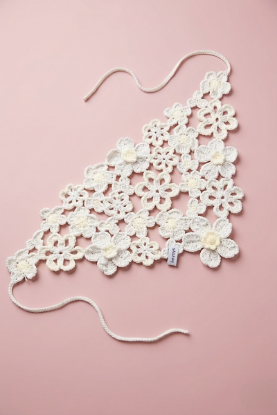 Crochet Flower Bandana & Belt