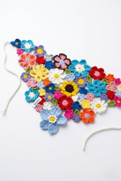 Crochet Flower Bandana & Belt