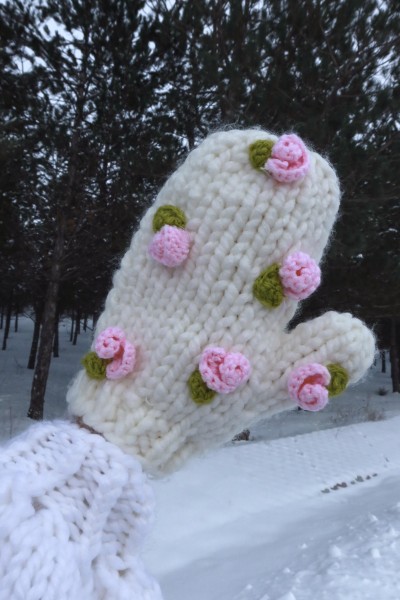 Hand-Knitted Gloves