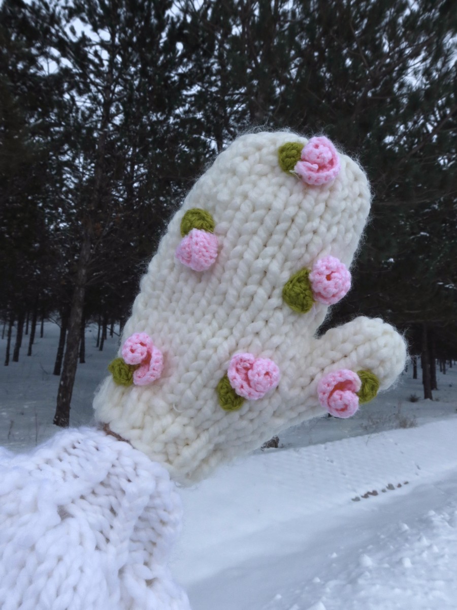 Hand-Knitted Gloves