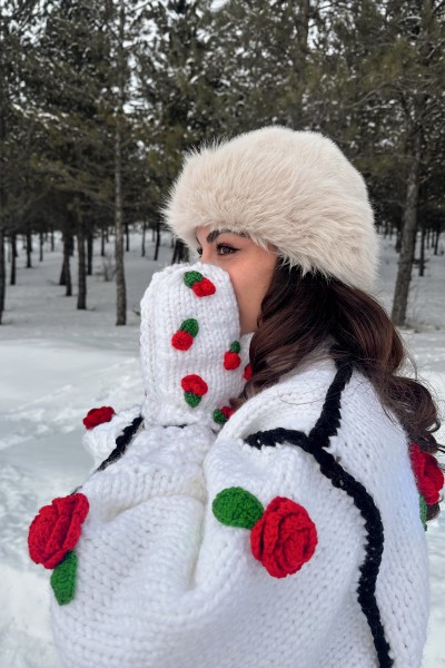 Hand-Knitted Gloves