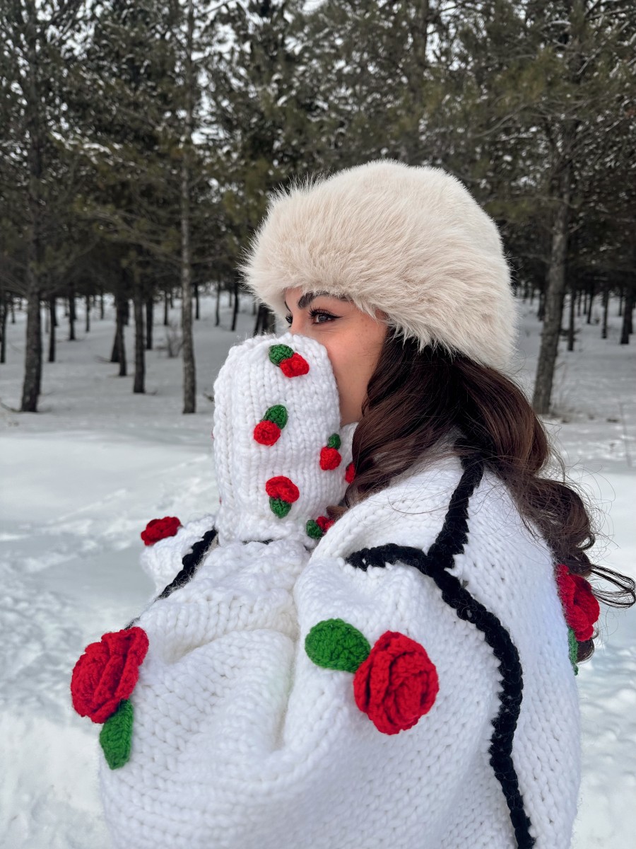 Hand-Knitted Gloves
