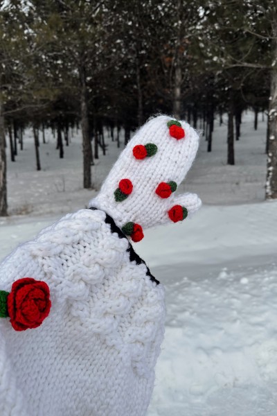 Hand-Knitted Gloves