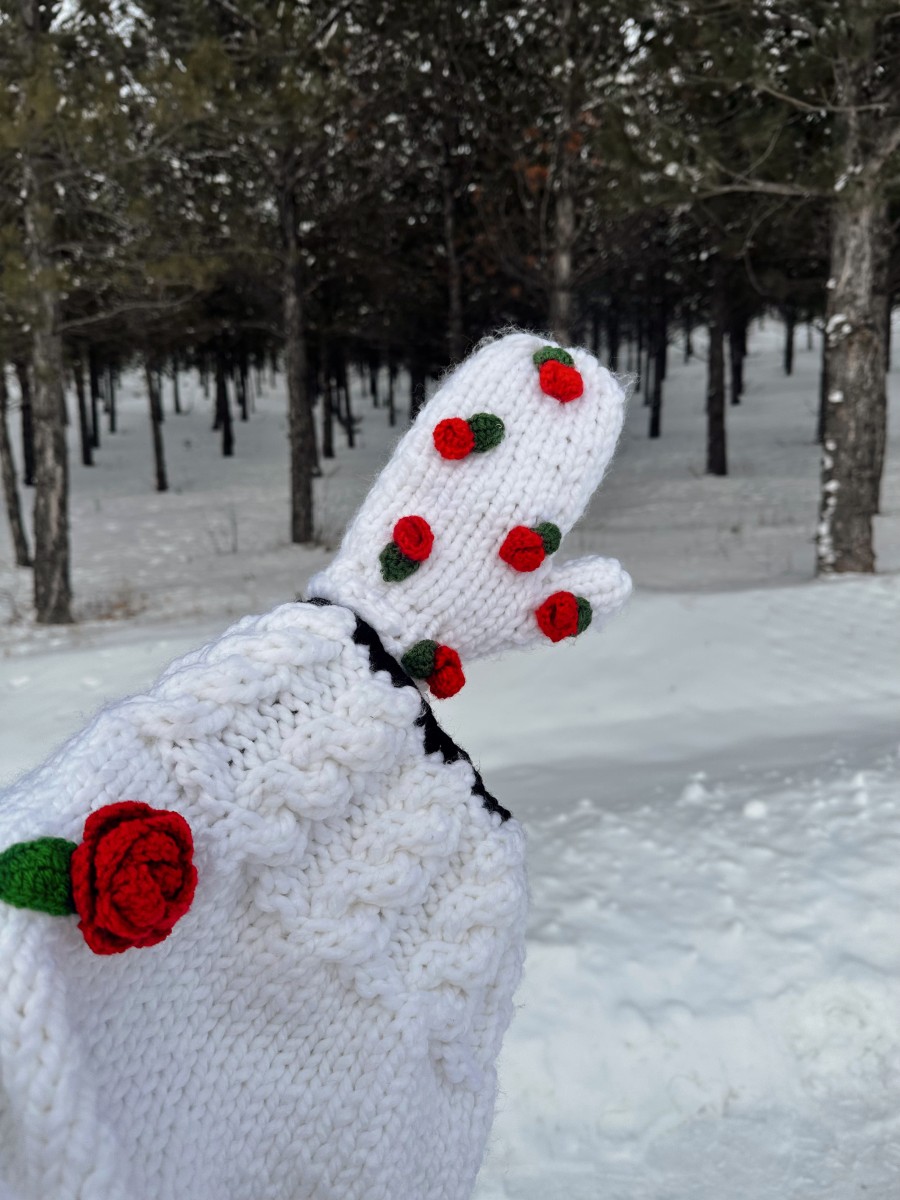 Hand-Knitted Gloves