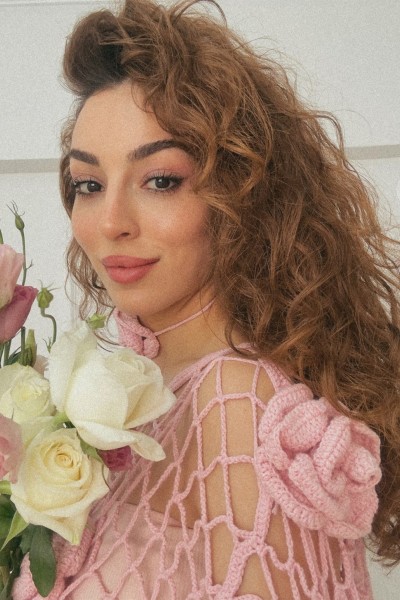French Rose Crochet Top & Neck Accessory Set