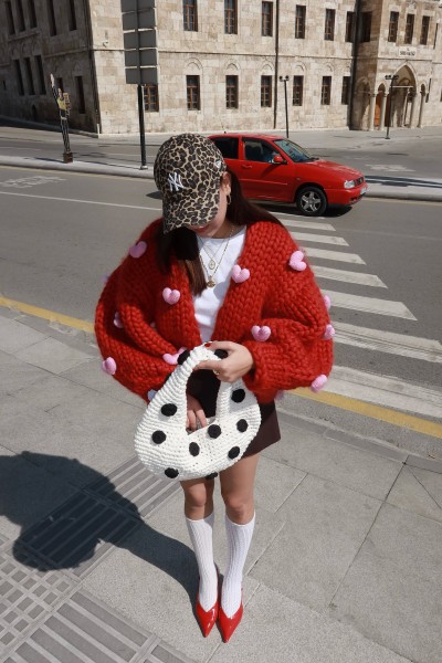 Lovey Dovey Hand-Knit Cardigan