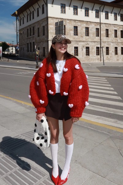 Lovey Dovey Hand-Knit Cardigan
