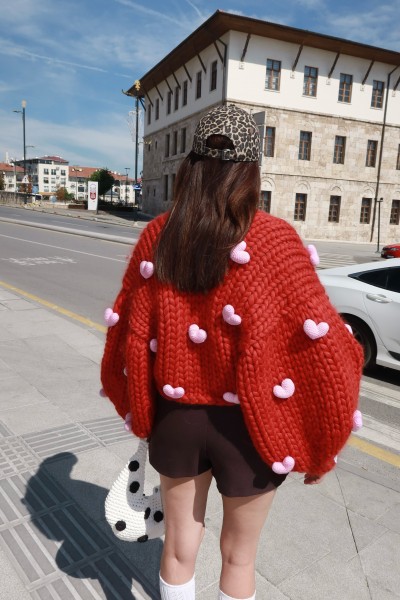 Lovey Dovey Hand-Knit Cardigan