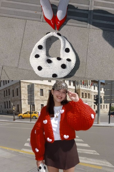 Lovey Dovey Hand-Knit Cardigan