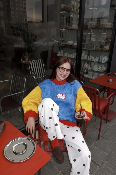 Puzzle Hand-Knitted Sweater