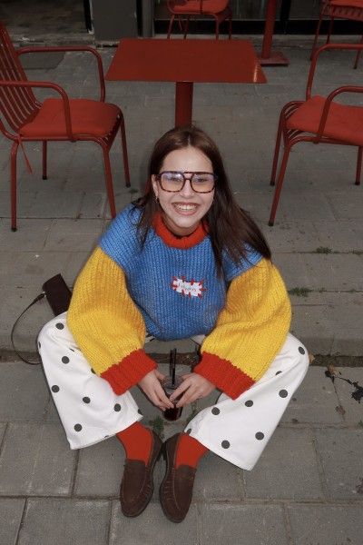 Puzzle Hand-Knitted Sweater