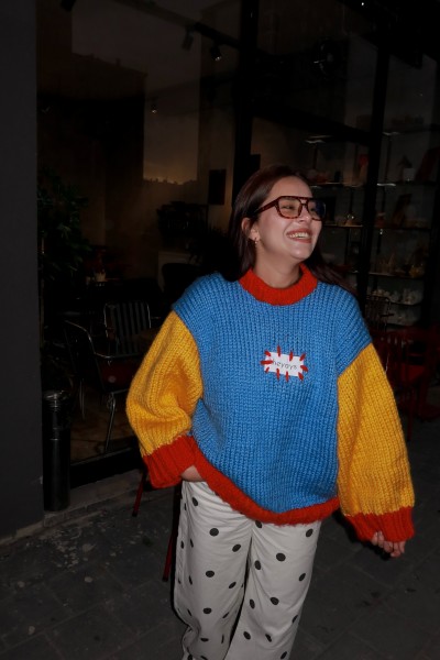 Puzzle Hand-Knitted Sweater