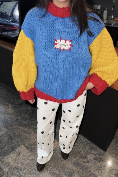 Puzzle Hand-Knitted Sweater