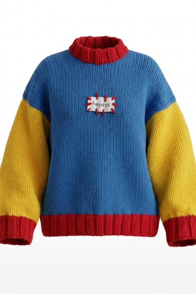 Puzzle Hand-Knitted Sweater
