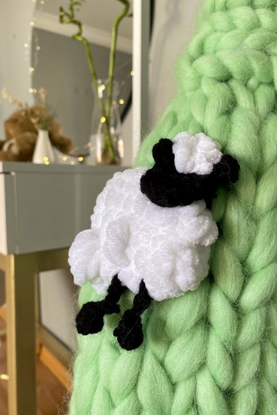 Sheep Hand-Knitted Cardigan